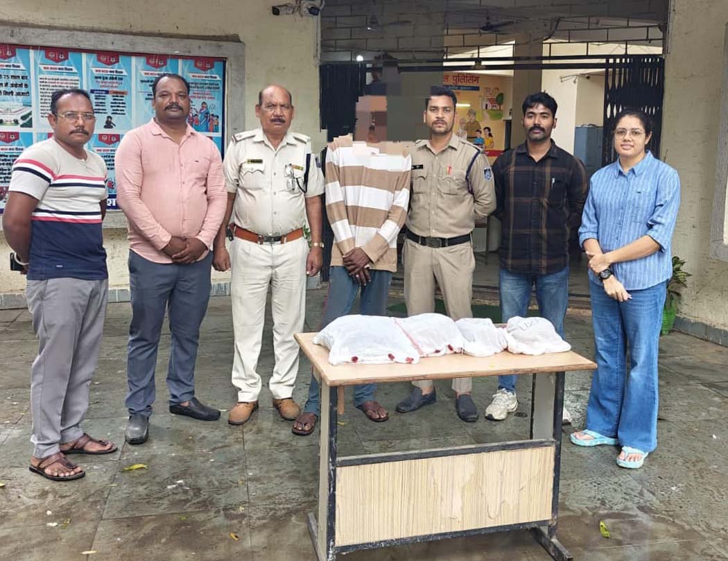 पुलिस का नशे के सौदागरों पर बड़ा एक्शन, 3 किलो गांजे के साथ तस्कर गिरफ्तार